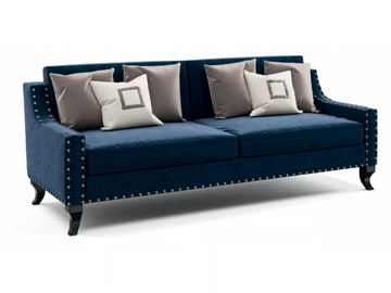 OSCAR - Velvet sofa by Guerra Vanni - view 2